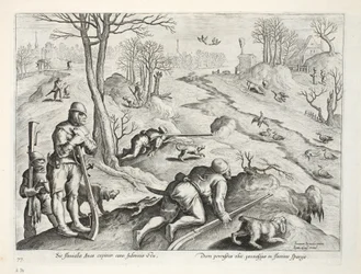 Caccia alle anatre, illustrazione da 